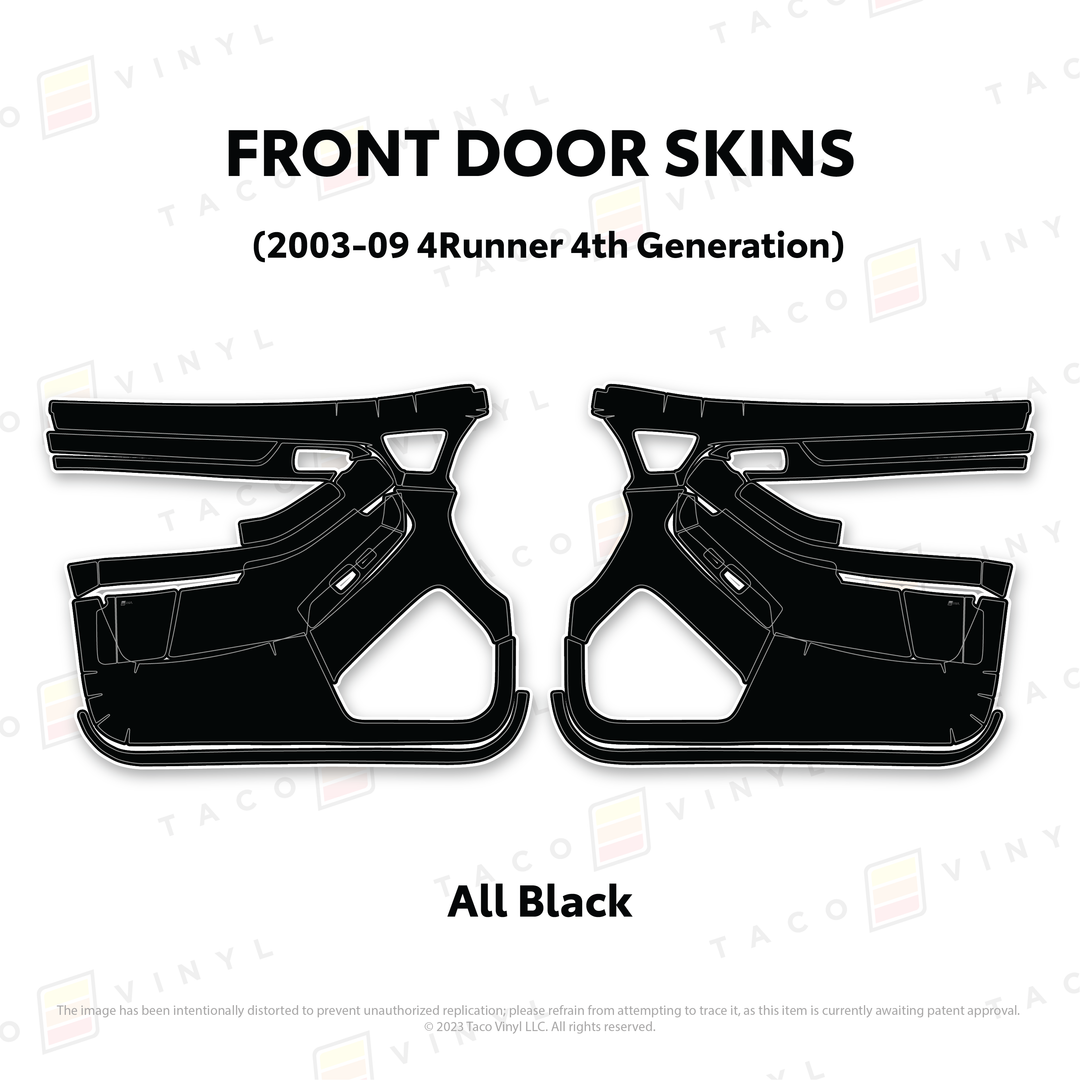 Taco Vinyl Door Skins for 4Runner (2003-2009)