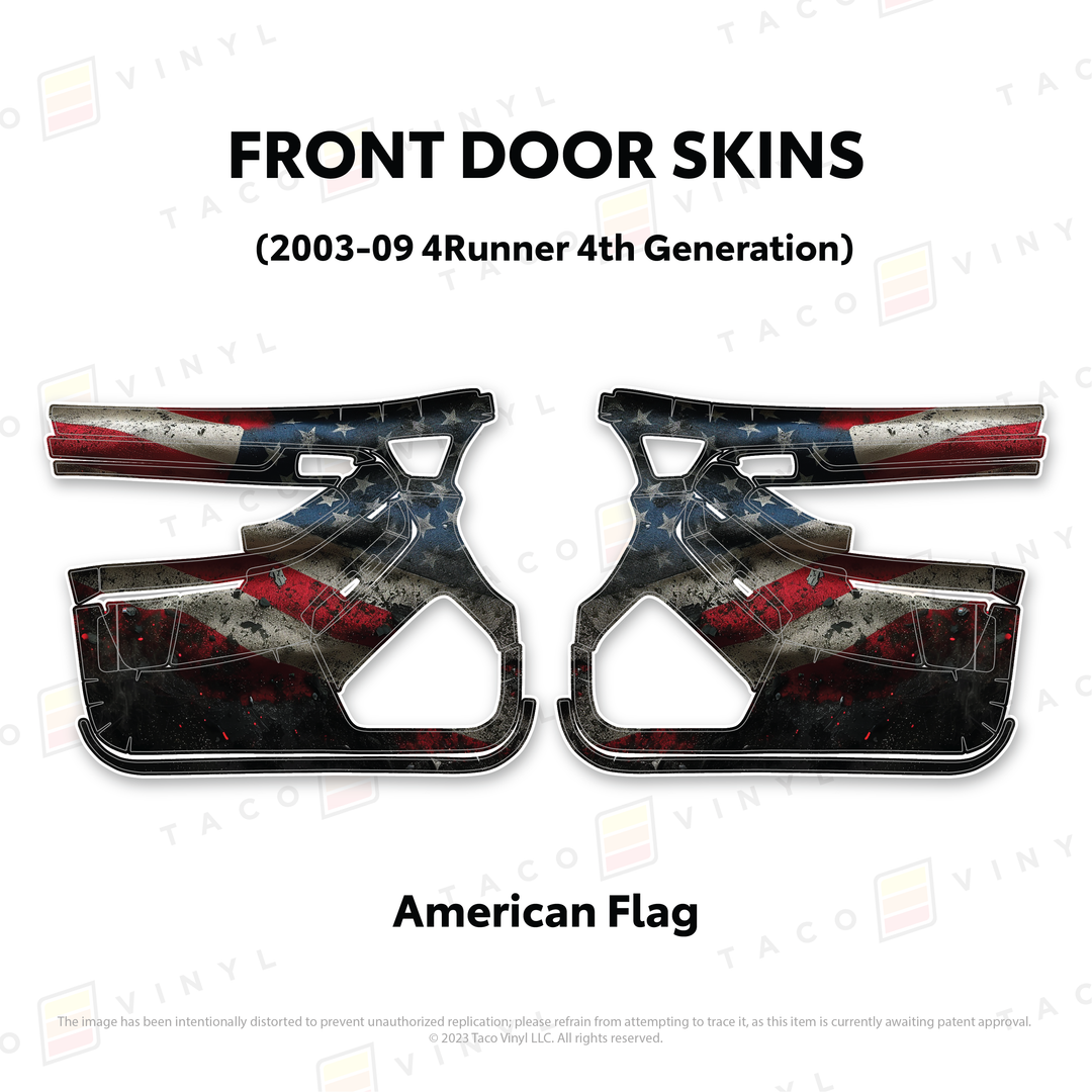 Taco Vinyl Door Skins for 4Runner (2003-2009)