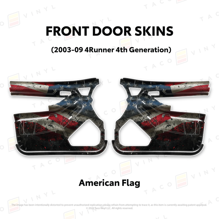 Taco Vinyl Door Skins for 4Runner (2003-2009)