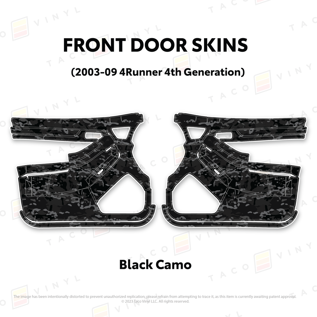 Taco Vinyl Door Skins for 4Runner (2003-2009)