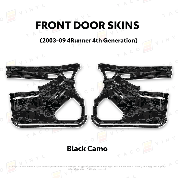 Taco Vinyl Door Skins for 4Runner (2003-2009)