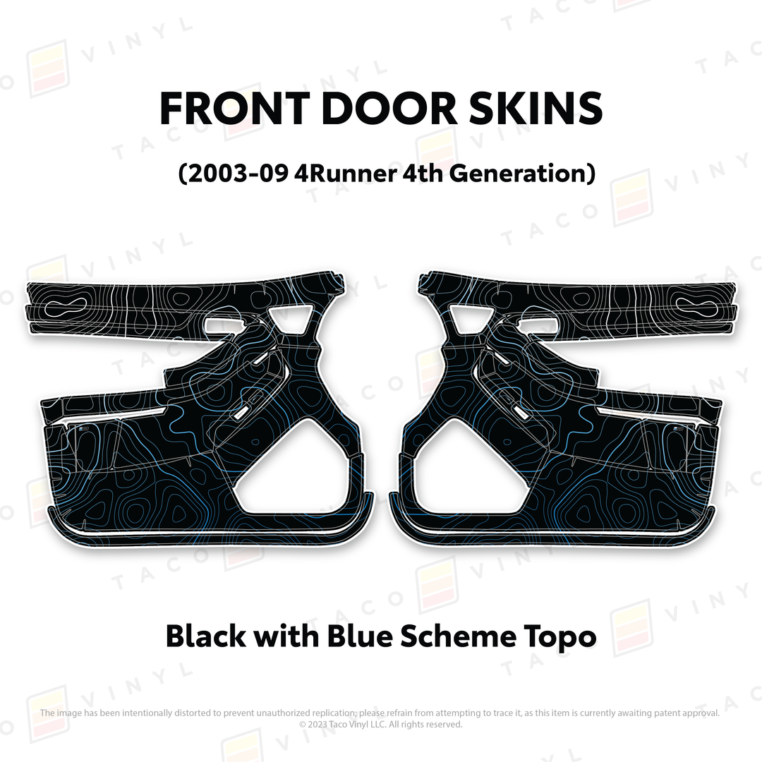 Taco Vinyl Door Skins for 4Runner (2003-2009)