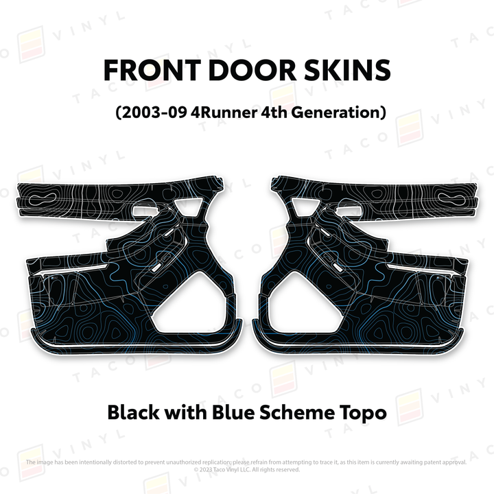 Taco Vinyl Door Skins for 4Runner (2003-2009)