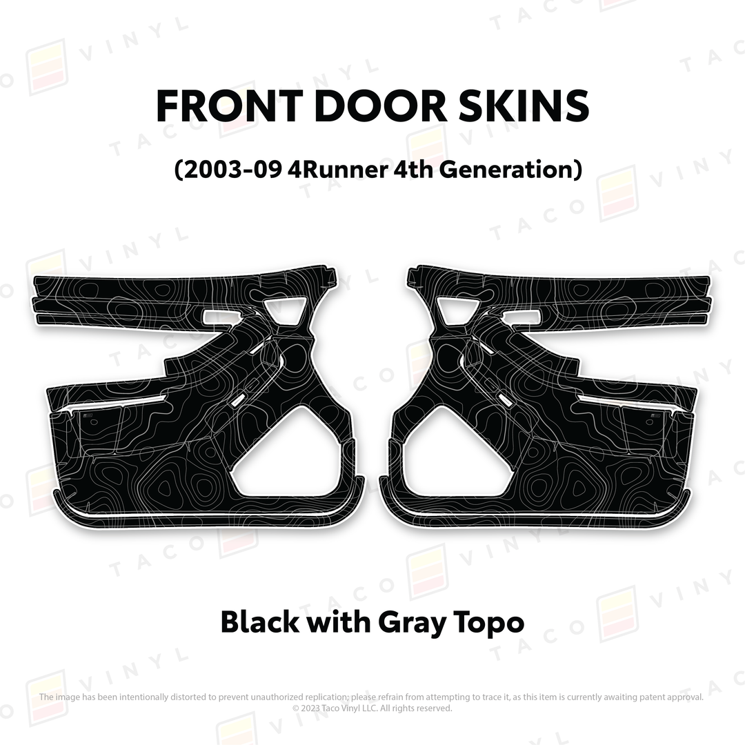 Taco Vinyl Door Skins for 4Runner (2003-2009)