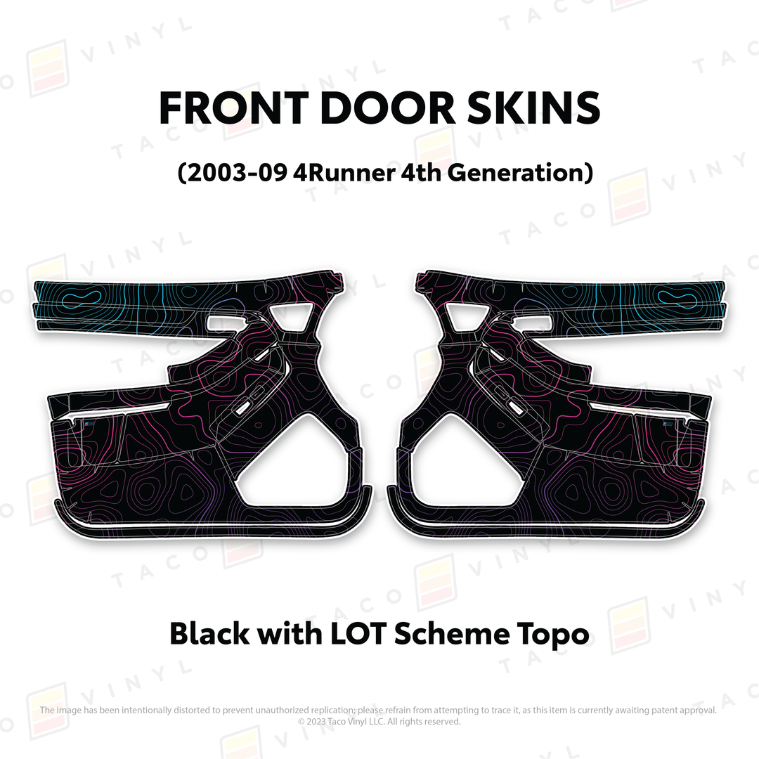 Taco Vinyl Door Skins for 4Runner (2003-2009)