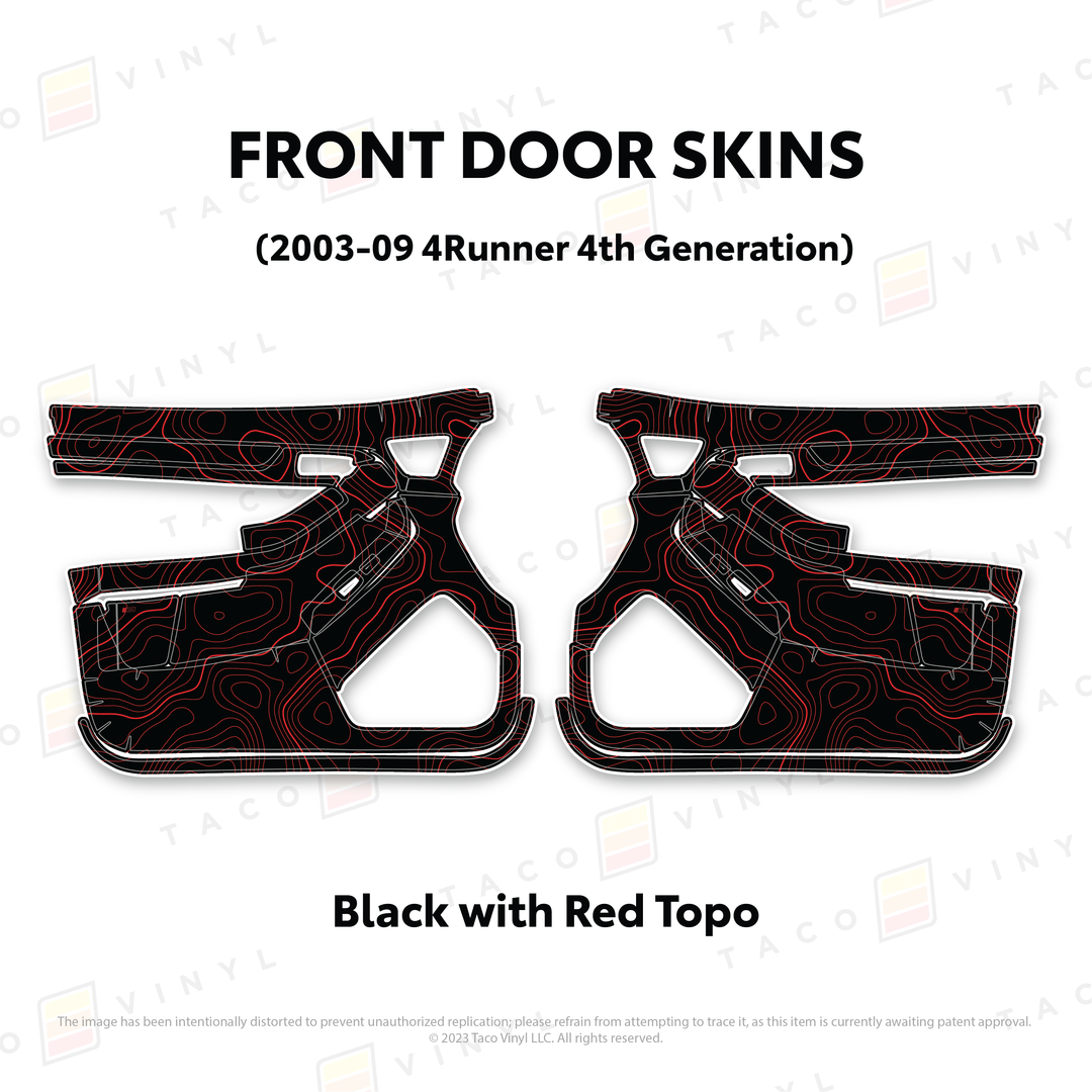 Taco Vinyl Door Skins for 4Runner (2003-2009)