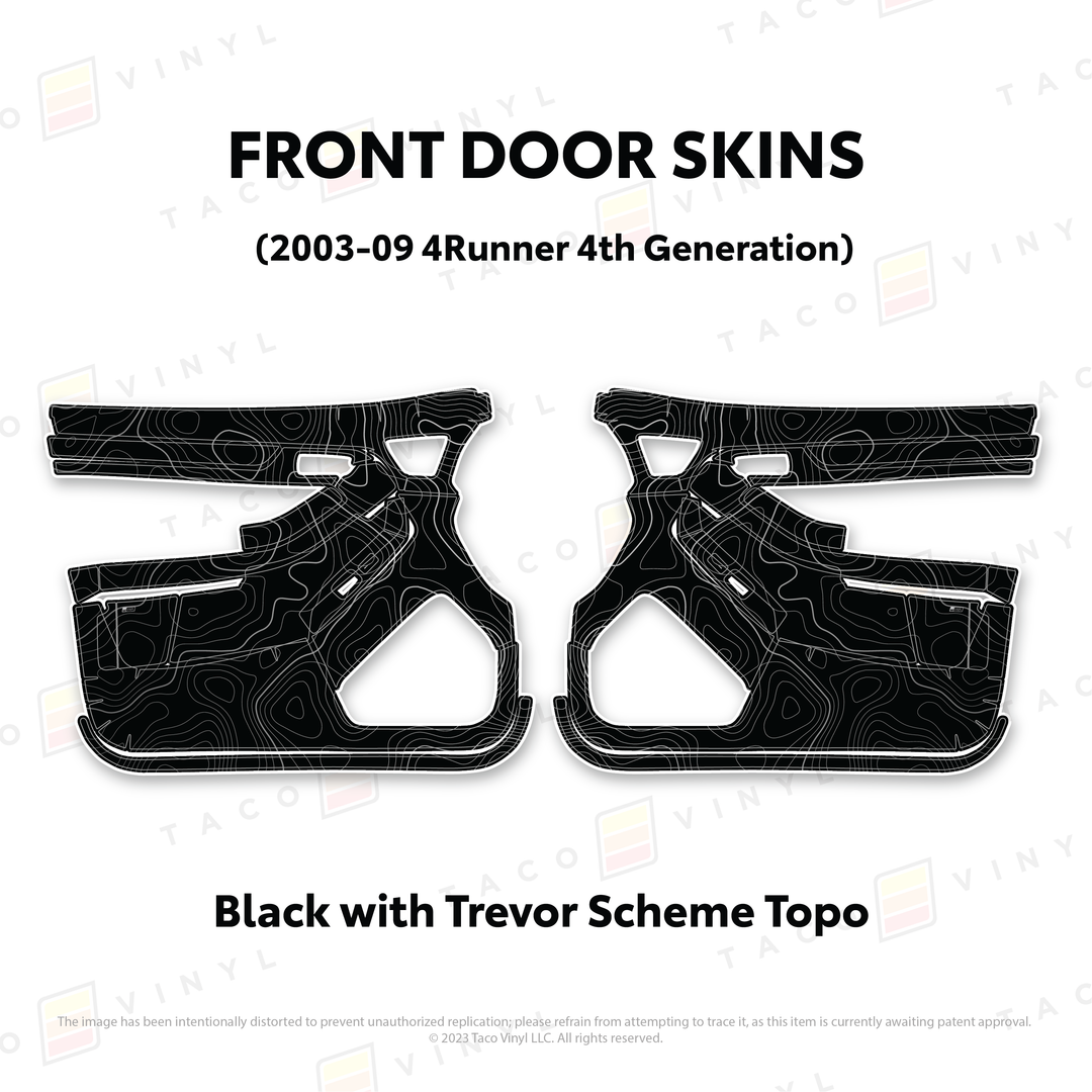 Taco Vinyl Door Skins for 4Runner (2003-2009)