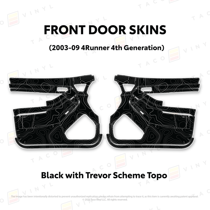 Taco Vinyl Door Skins for 4Runner (2003-2009)