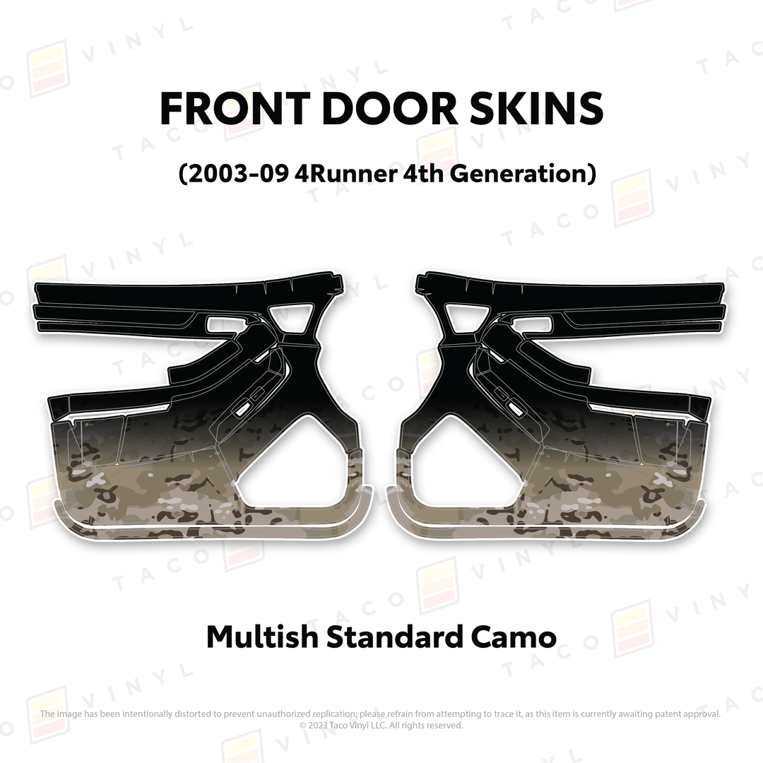 Taco Vinyl Door Skins for 4Runner (2003-2009)