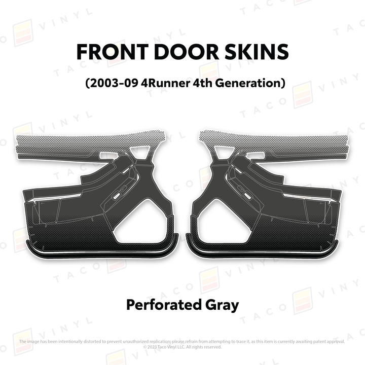 Taco Vinyl Door Skins for 4Runner (2003-2009)