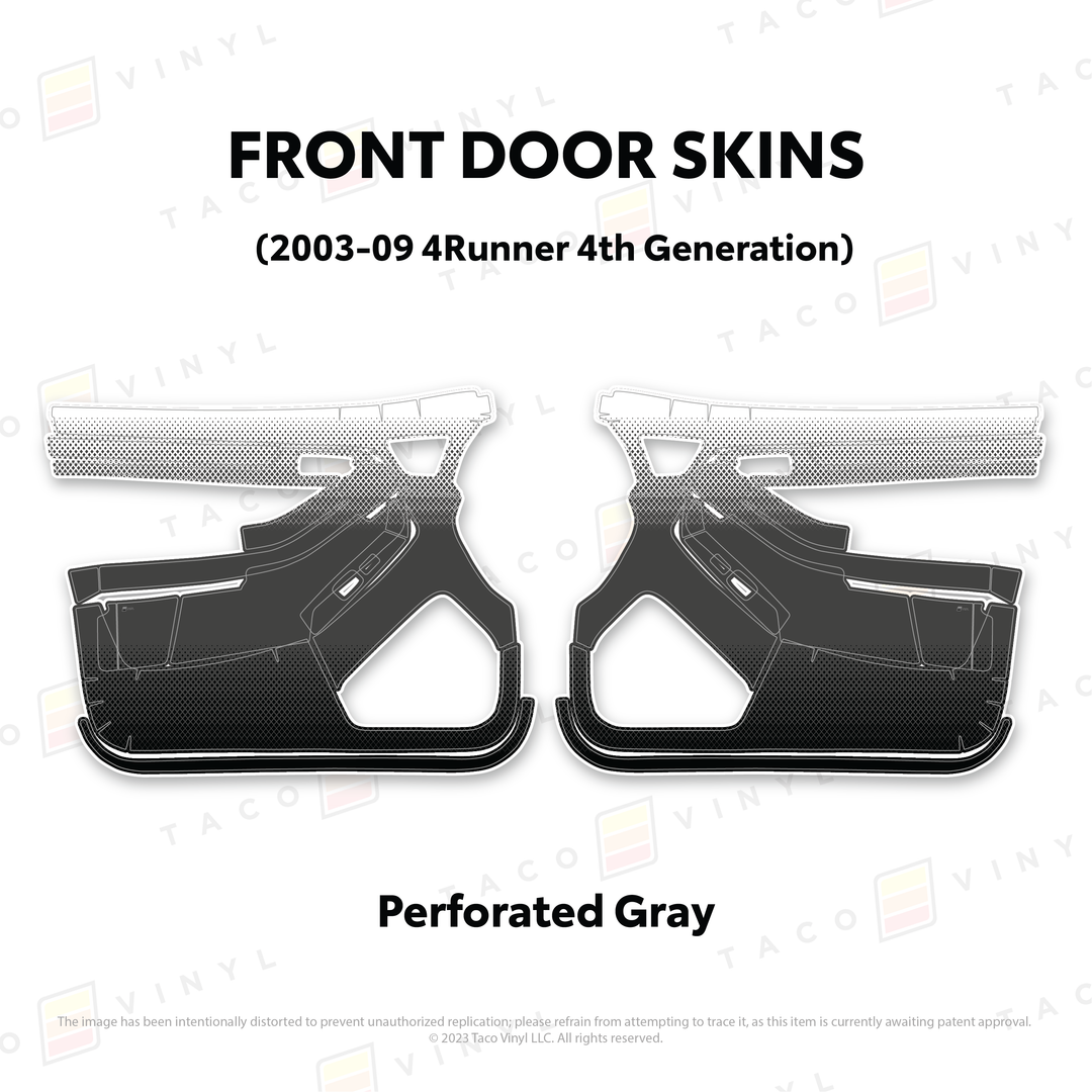 Taco Vinyl Door Skins for 4Runner (2003-2009)