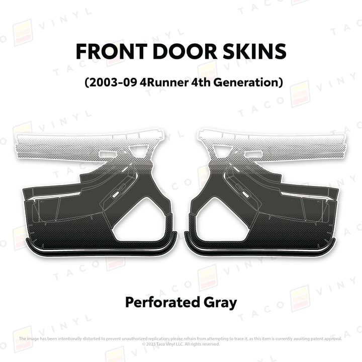Taco Vinyl Door Skins for 4Runner (2003-2009)