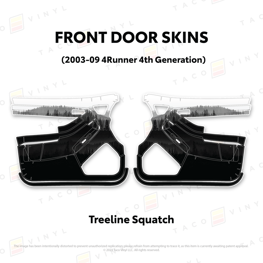 Taco Vinyl Door Skins for 4Runner (2003-2009)