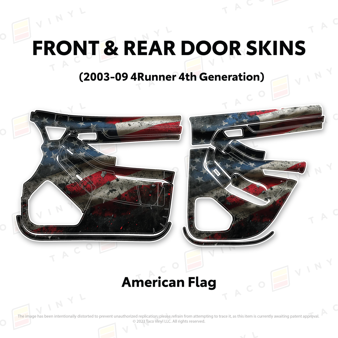 Taco Vinyl Door Skins for 4Runner (2003-2009)
