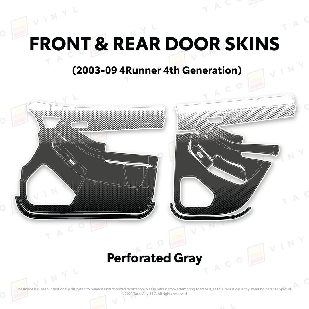 Taco Vinyl Door Skins for 4Runner (2003-2009)