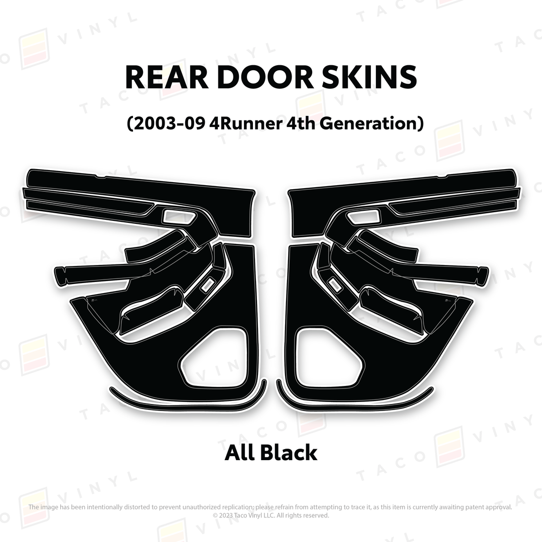 Taco Vinyl Door Skins for 4Runner (2003-2009)