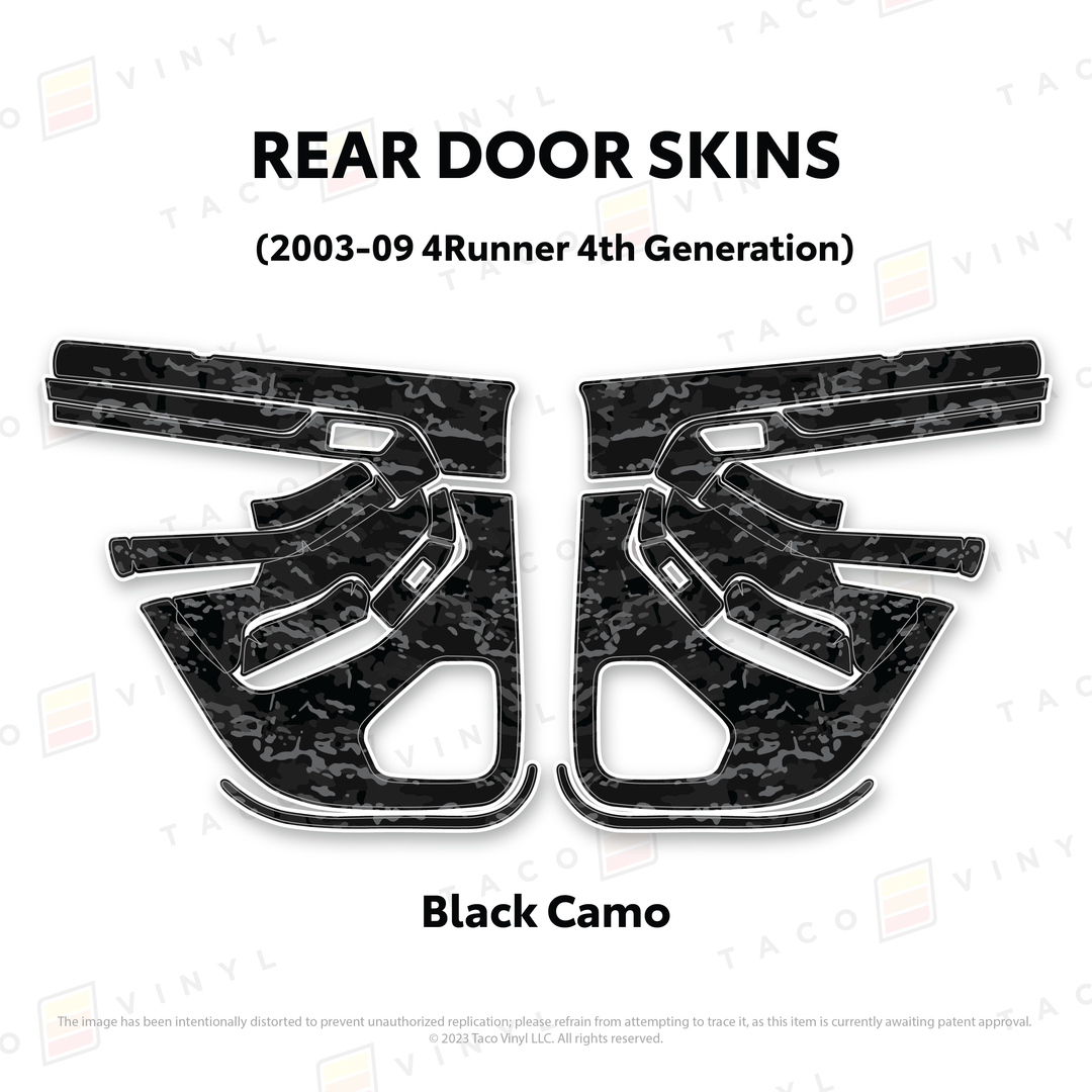 Taco Vinyl Door Skins for 4Runner (2003-2009)