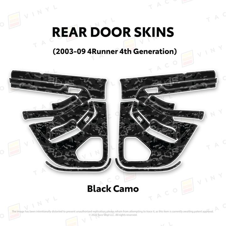 Taco Vinyl Door Skins for 4Runner (2003-2009)