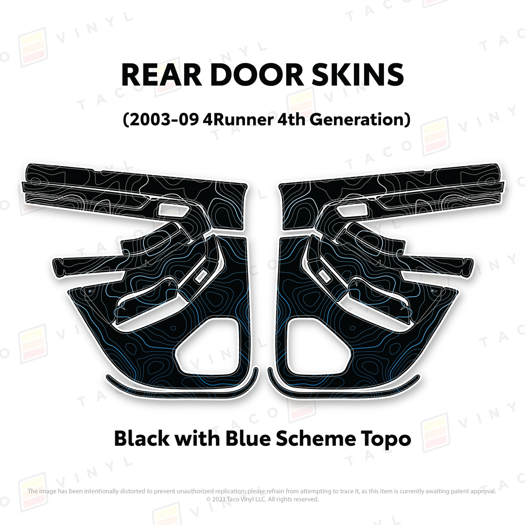 Taco Vinyl Door Skins for 4Runner (2003-2009)