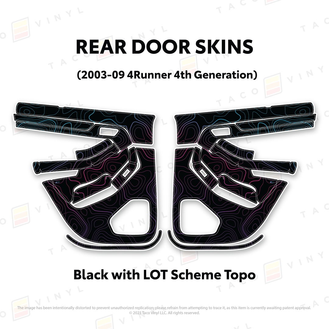 Taco Vinyl Door Skins for 4Runner (2003-2009)