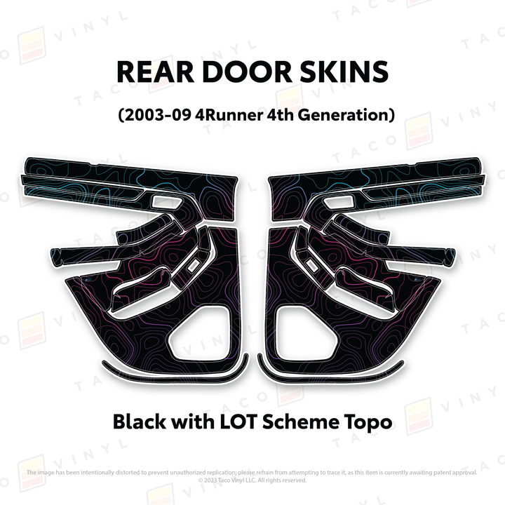 Taco Vinyl Door Skins for 4Runner (2003-2009)