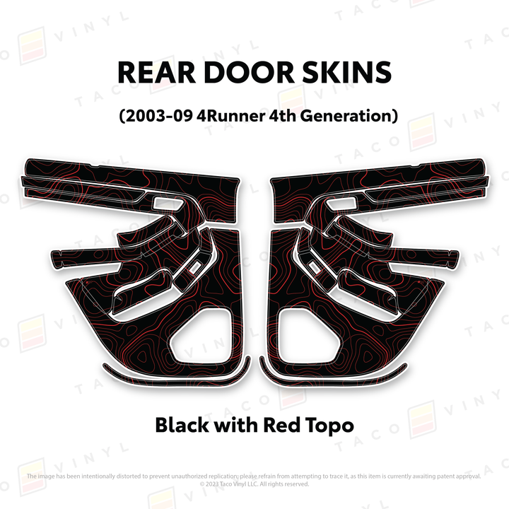 Taco Vinyl Door Skins for 4Runner (2003-2009)