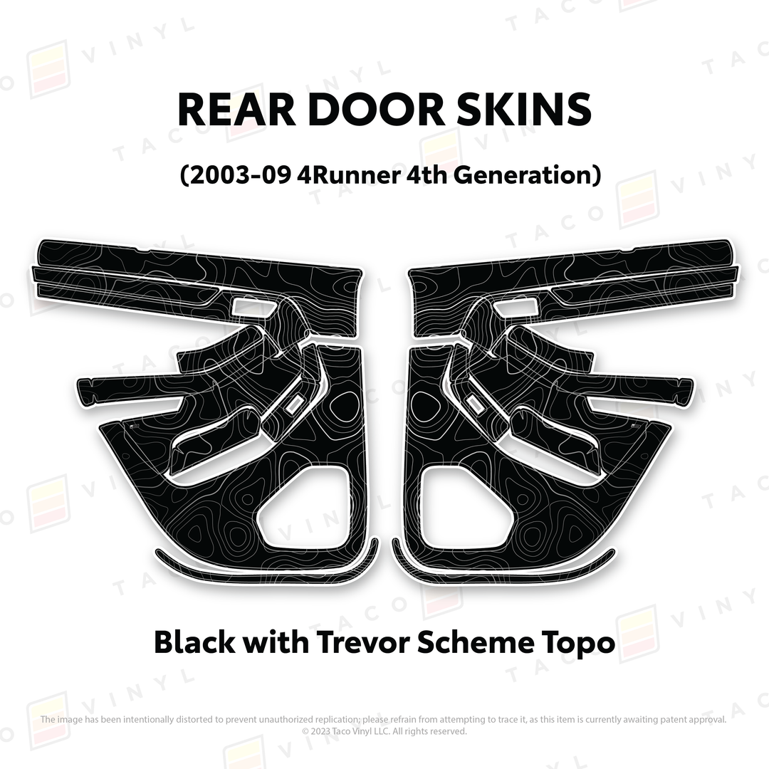 Taco Vinyl Door Skins for 4Runner (2003-2009)