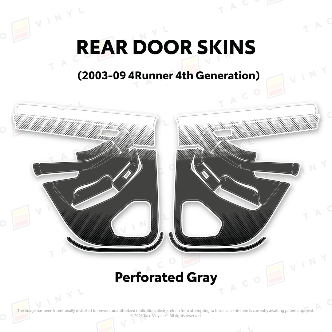Taco Vinyl Door Skins for 4Runner (2003-2009)