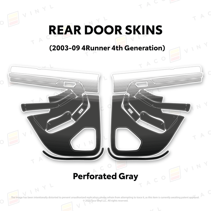 Taco Vinyl Door Skins for 4Runner (2003-2009)