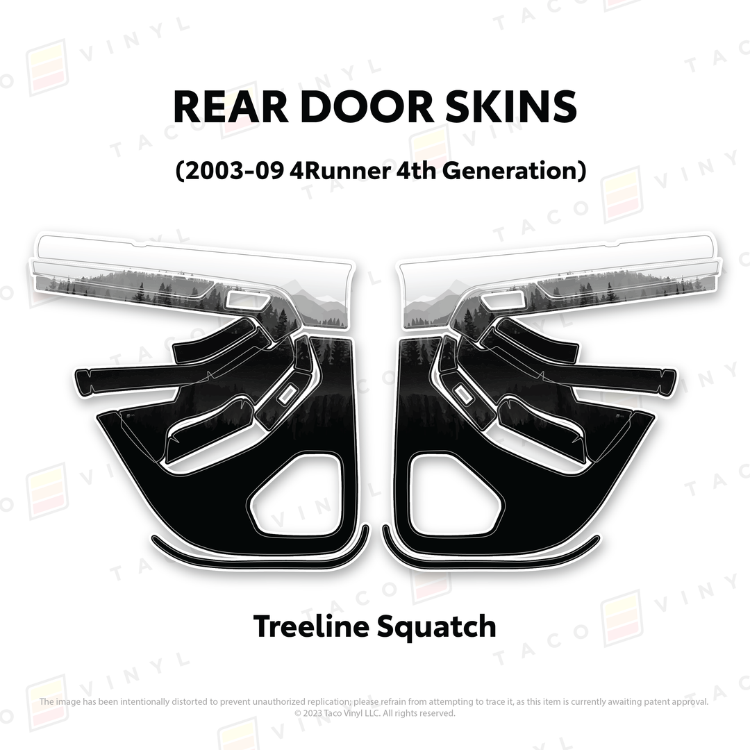 Taco Vinyl Door Skins for 4Runner (2003-2009)