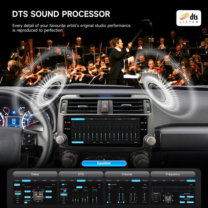 Dasaita 10.25" Black Android Head Unit for 4Runner (2010-2023)