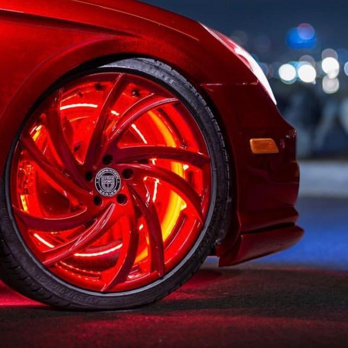 LED Illuminated Wheel Rings - Single / Double Row LED