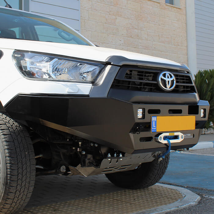ASFIR 4x4 USA ATL Winch Bumper | non-Sahara without Wing Flares for Hilux