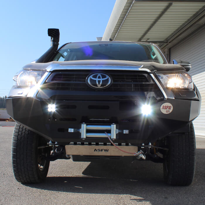 ASFIR 4x4 USA ATL Winch Bumper | non-Sahara without Wing Flares for Hilux