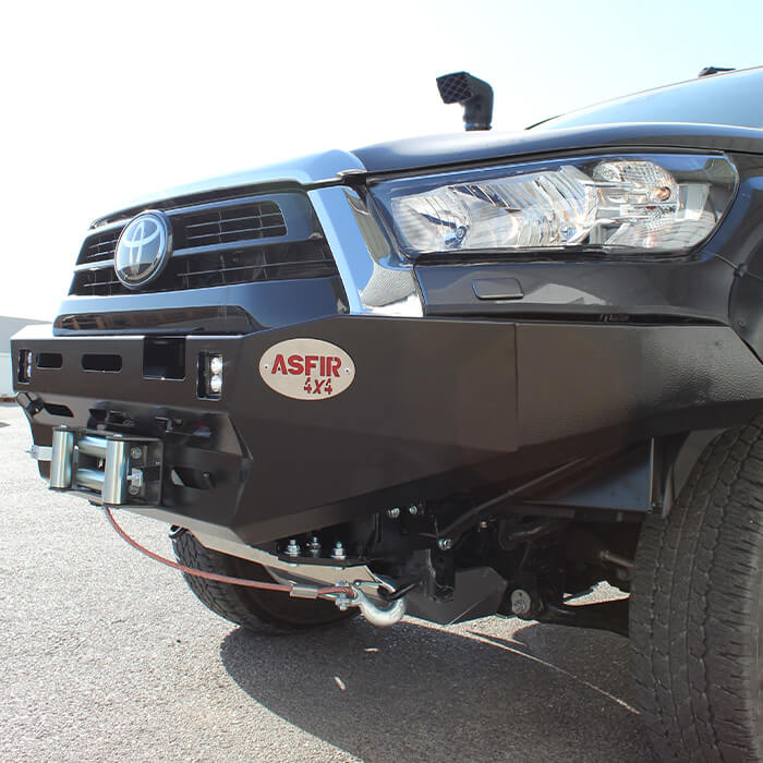 ASFIR 4x4 USA ATL Winch Bumper | non-Sahara without Wing Flares for Hilux