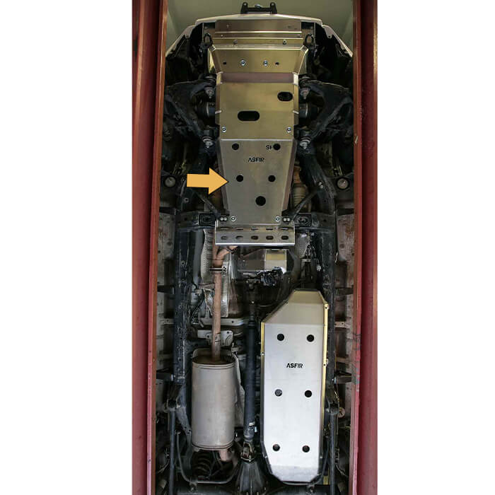 ASFIR 4x4 USA Transmission Skid Plate for Land Cruiser 150/155, 4Runner, FJ Cruiser (V6 4x4)