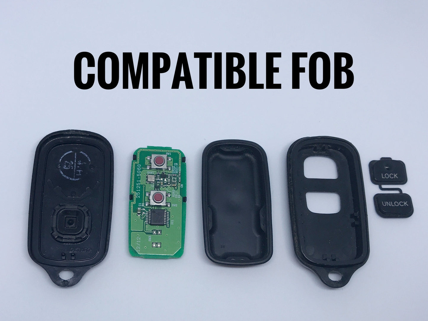 AJT DESIGN Injection Fob IF005  - BLACK for Tundra (200-2006) & FJ Cruiser (2007-2014)