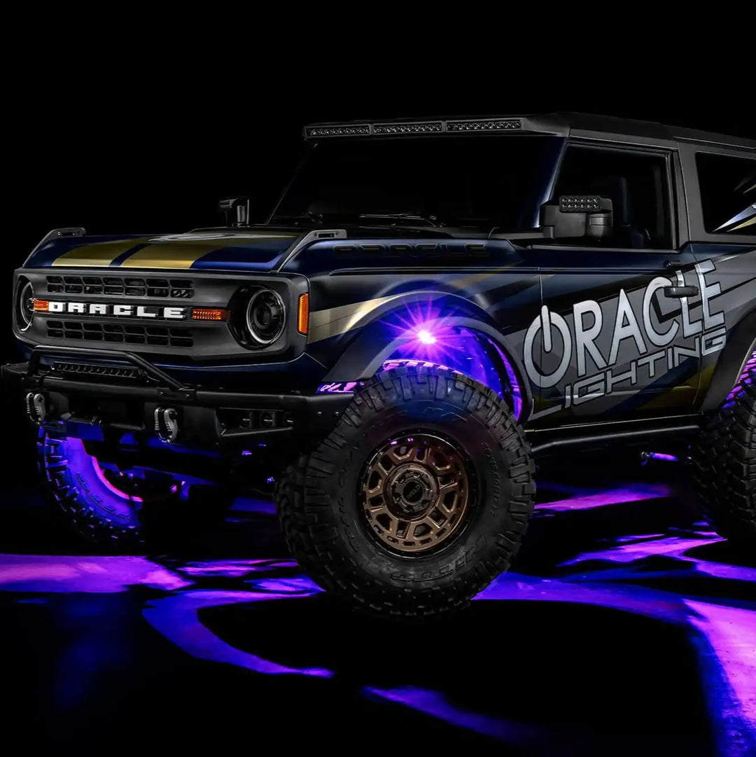 ColorSHIFT RGB+W Underbody Rock Light Kit - 230° Wide Angle Bluetooth Control