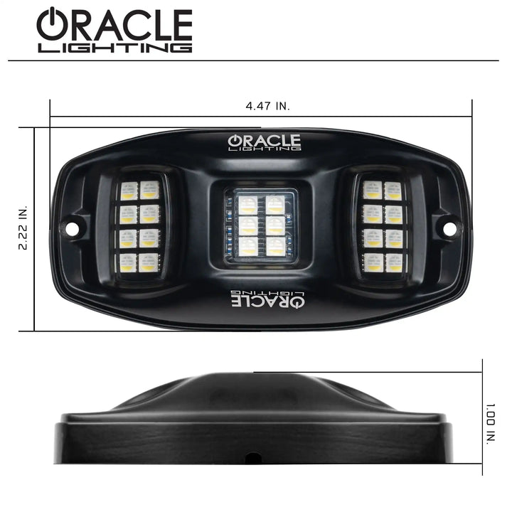 ColorSHIFT RGB+W Underbody Rock Light Kit - 230° Wide Angle Bluetooth Control