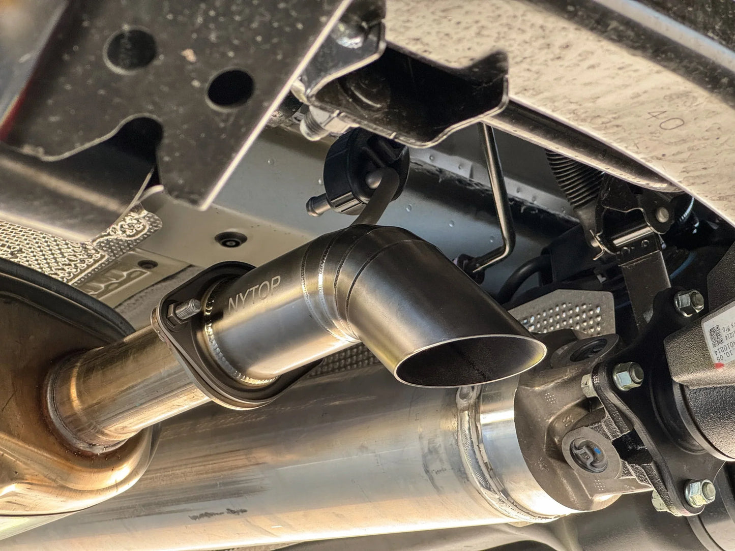 Nytop Titanium Axle Dump Exhaust Tip for Tacoma (2024+)