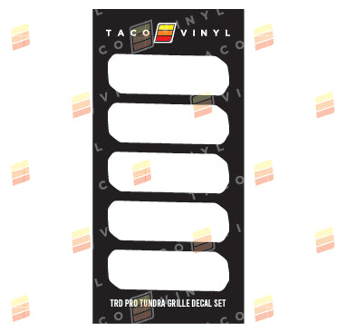 Tundra Pro Grille Decals