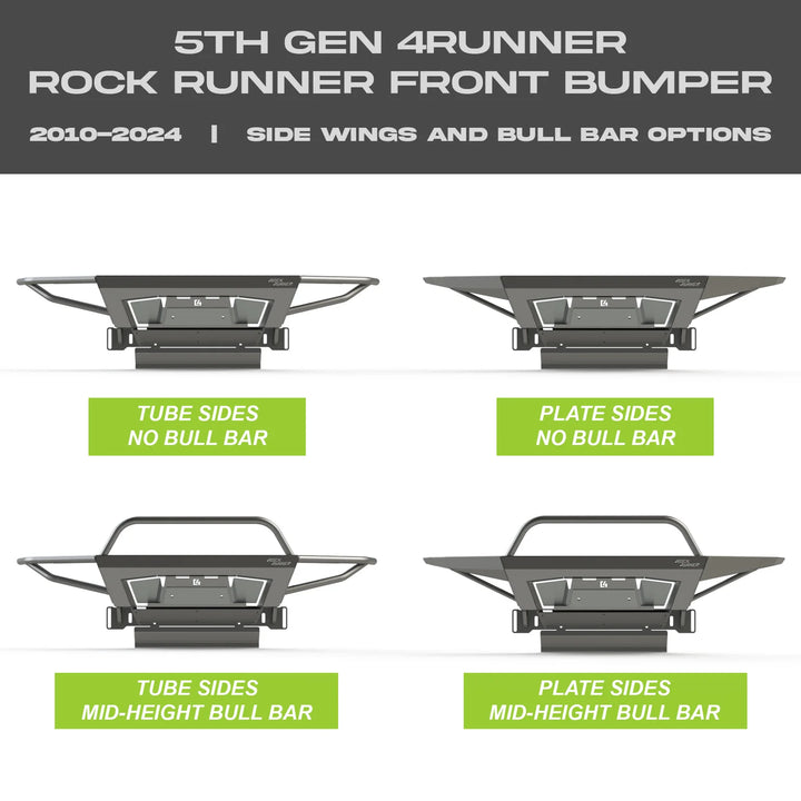 C4 Fabrication Rock Runner Front Bumper for 4Runner (2010-2024)