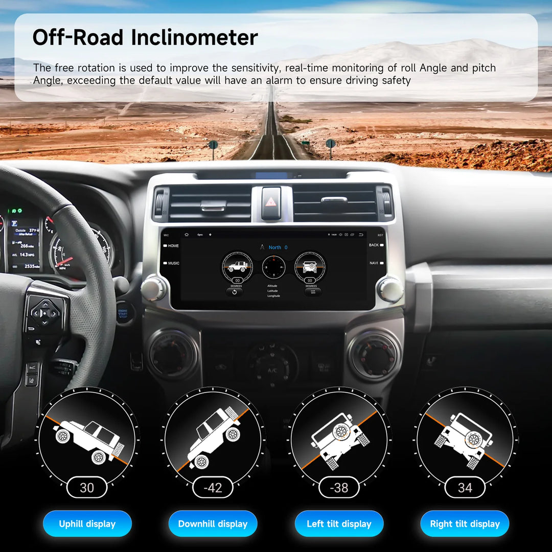 Dasaita 10.25" Silver Android Head Unit for 4Runner (2010-2023)