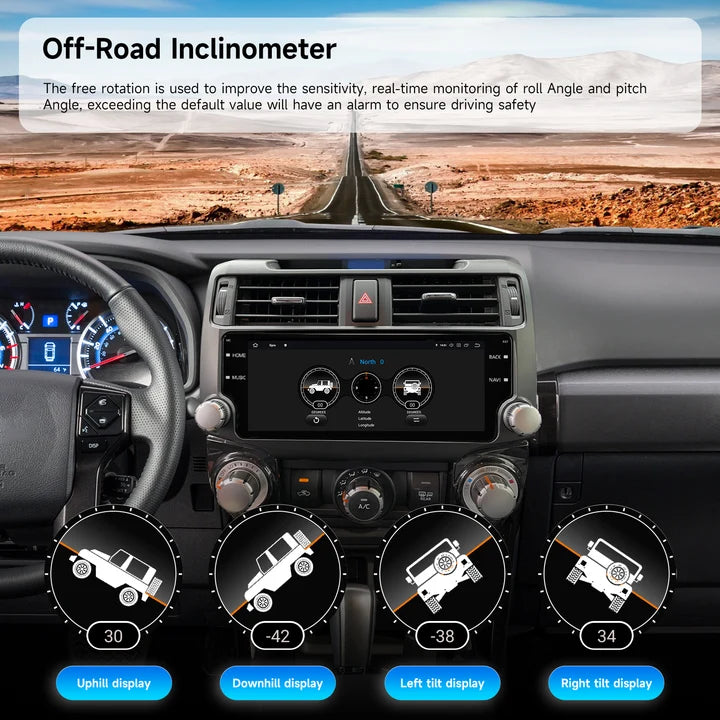 Dasaita 10.25" Black Android Head Unit for 4Runner (2010-2023)