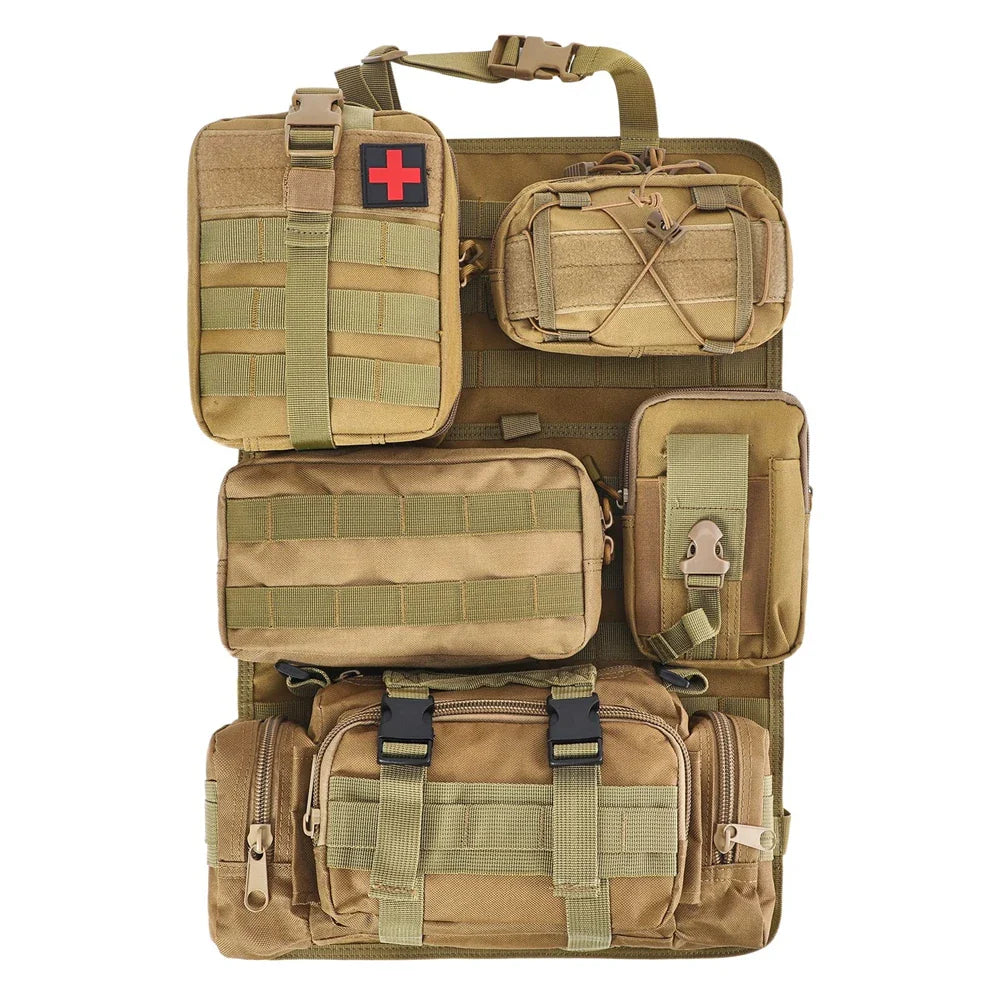 Skullvibe Tactical MOLLE Seat Organizer Full Set