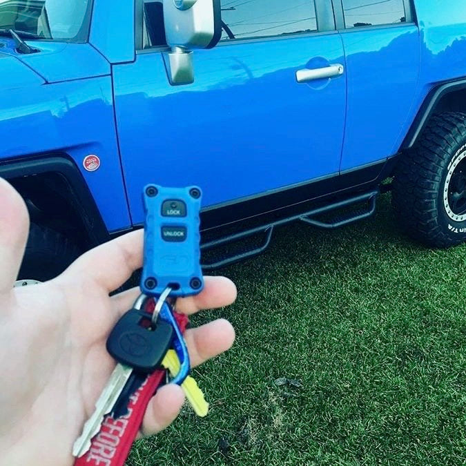 AJT DESIGN Injection Fob IF005 - RED for FJ Cruiser (2007-2014) & Tundra (2000-2006)