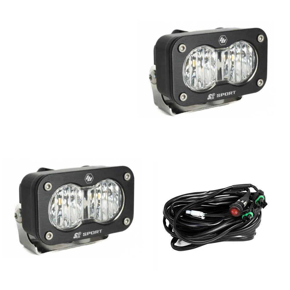 Baja 686 Industries LLC Mirror ditch light Baja Designs S2 + Baja S2 Sport for Tacoma (2024+)