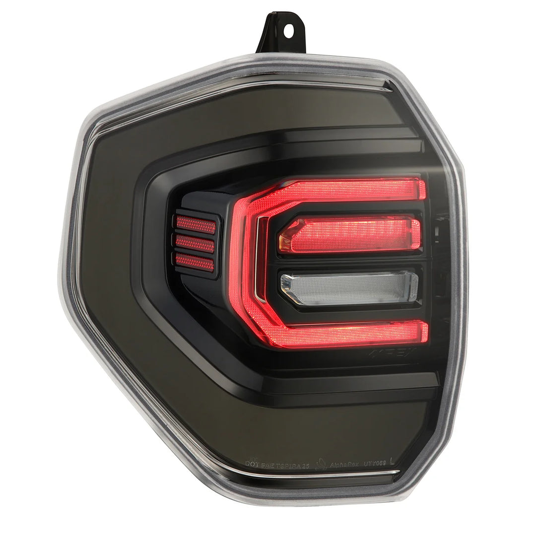 Alpharex NOVA-Series Prismatic LED Tail Lights Black Clear for 4Runner (2025+)