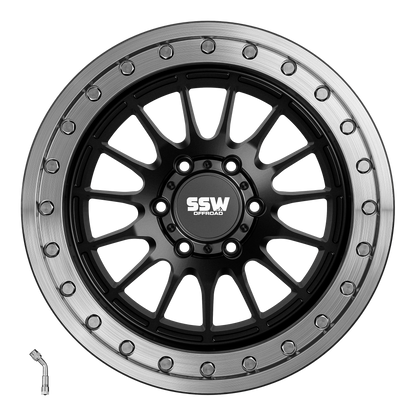 SSW Offroad® Beadlock Dakar / Matte Black / 17x9.0 -25