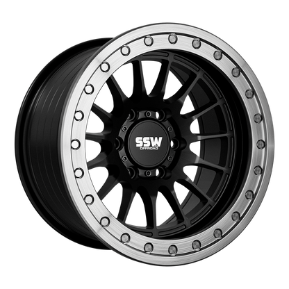 SSW Offroad® Beadlock Dakar / Matte Black / 17x9.0 -25